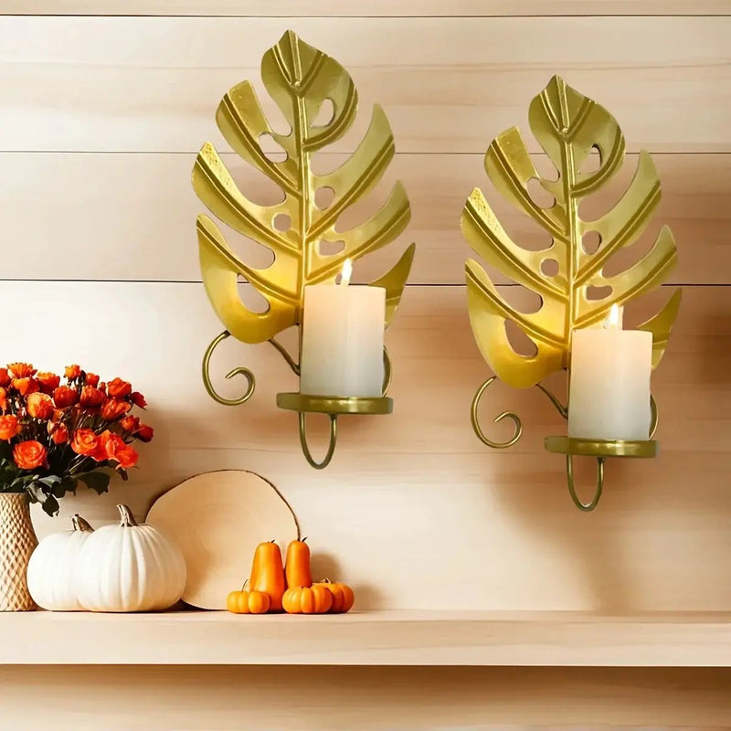 Candle Holders - Elegant Metal Set by House Of Avana