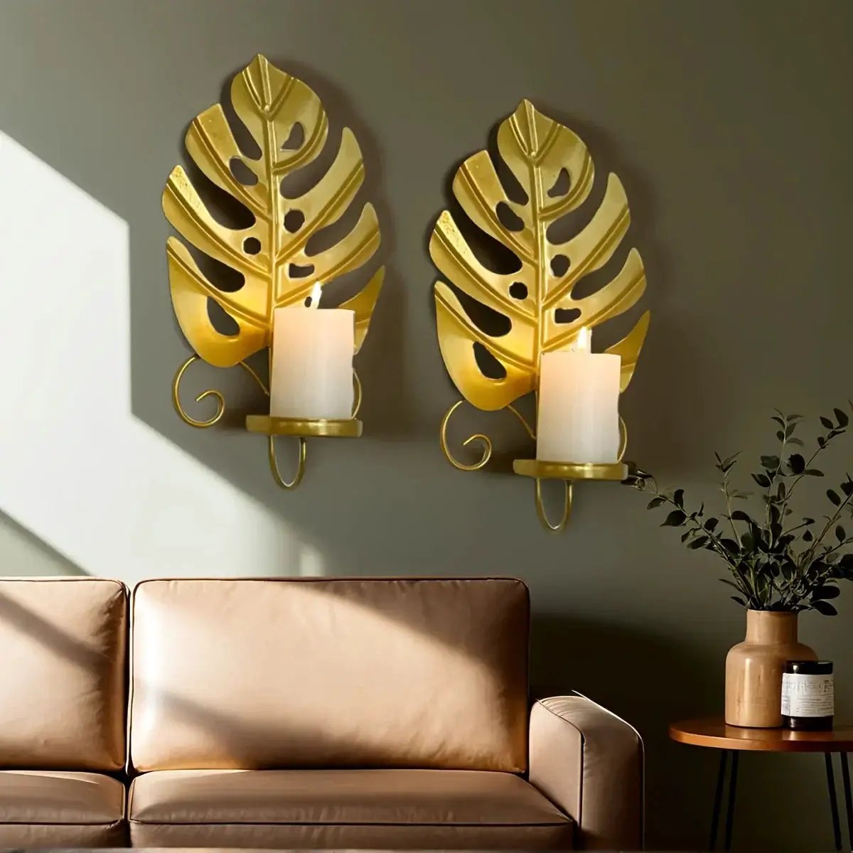 Candle Holders - Elegant Metal Set by House Of Avana