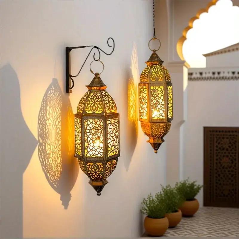 Candle Lantern - Hanging Cast Iron by House Of Avana