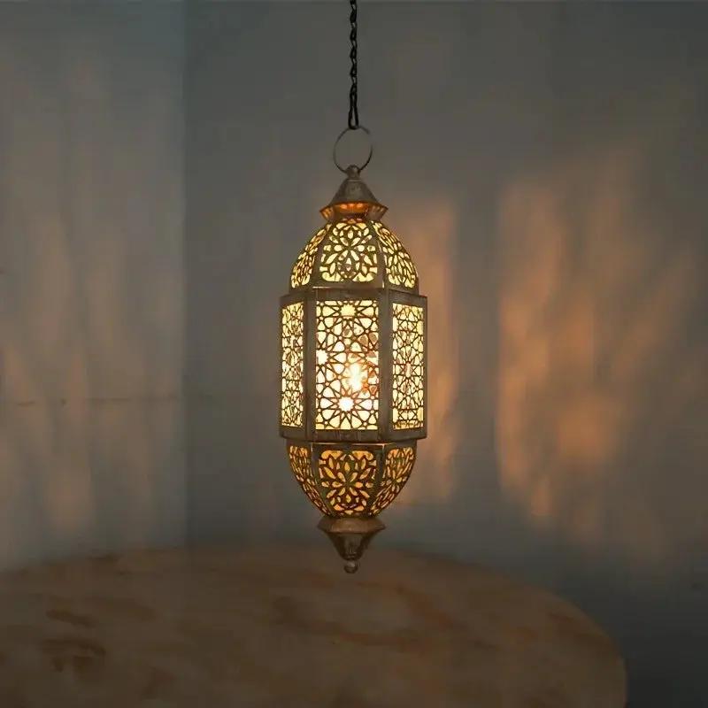Candle Lantern - Hanging Cast Iron by House Of Avana