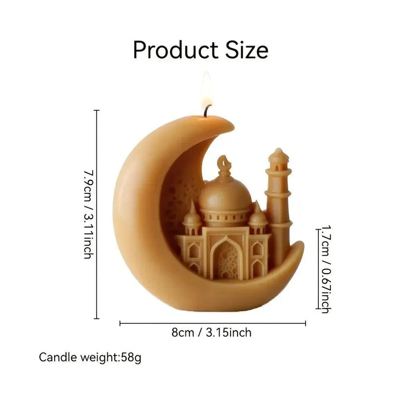 Candle - Scented Ceramic Crescent Moon by House Of Avana