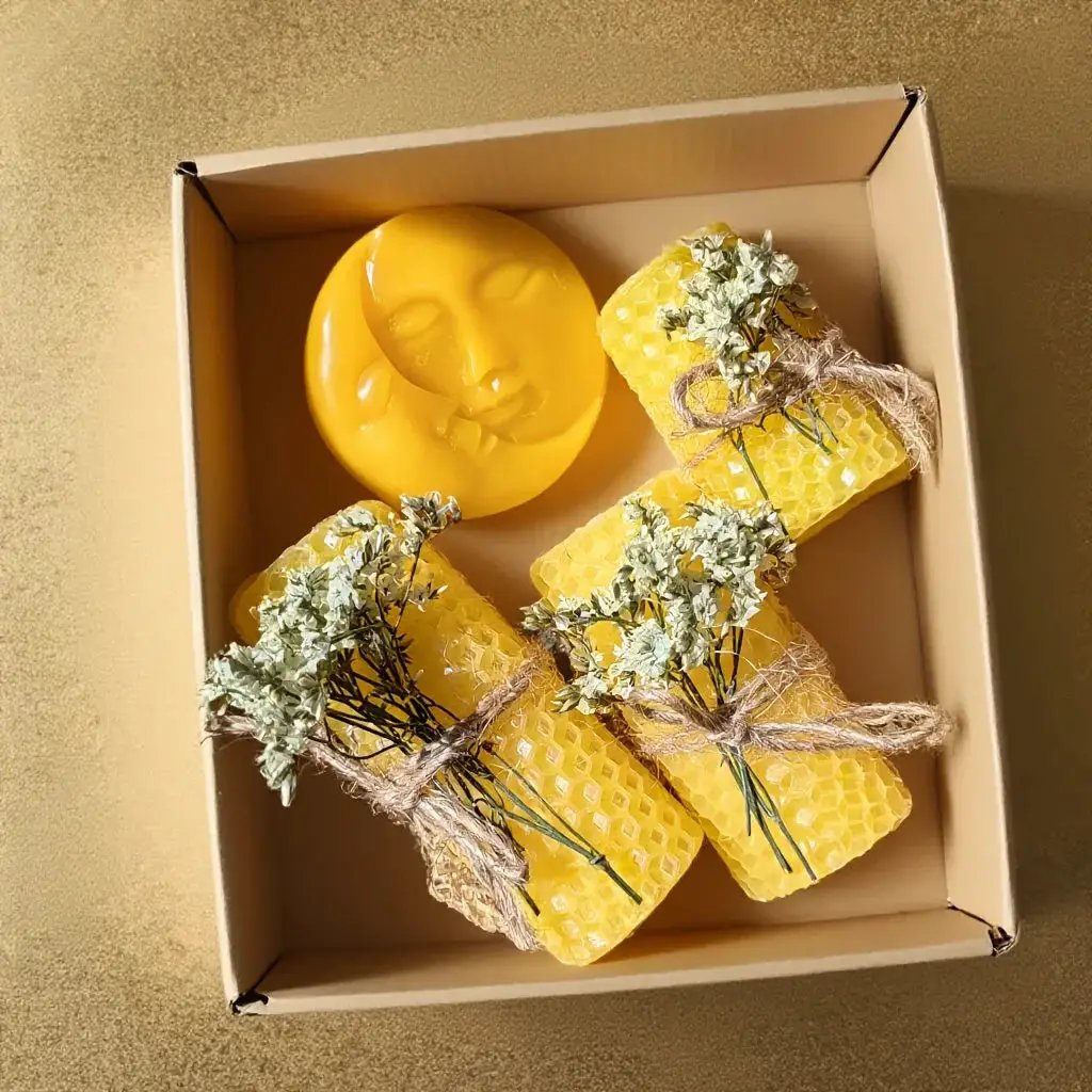 Candle Set - Decorative Beeswax 4pcs by House Of Avana