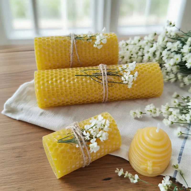 Candle Set - Decorative Beeswax 4pcs by House Of Avana