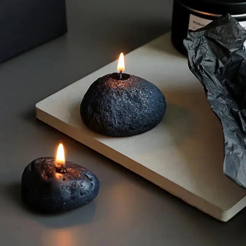 Candles - Meteorite Stone Set by House Of Avana