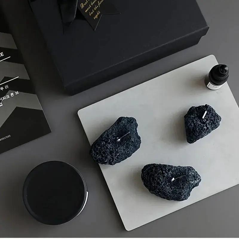 Candles - Meteorite Stone Set by House Of Avana