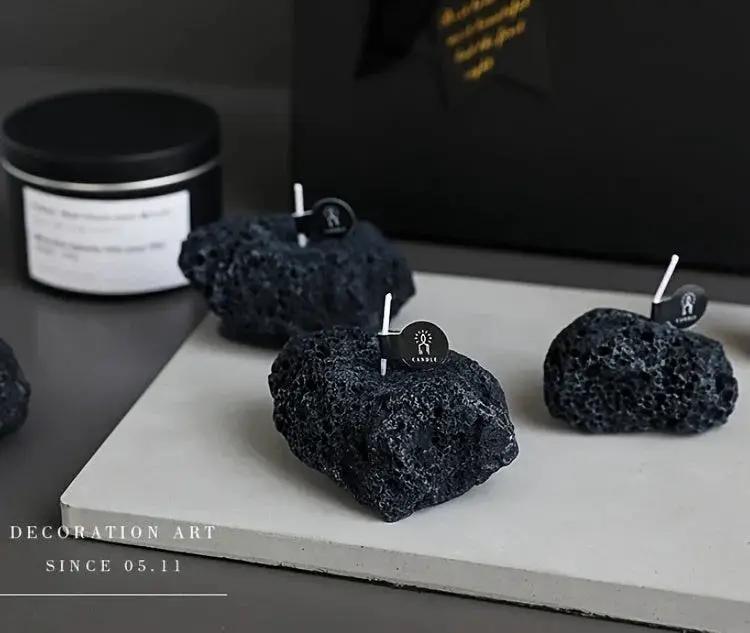 Candles - Meteorite Stone Set by House Of Avana