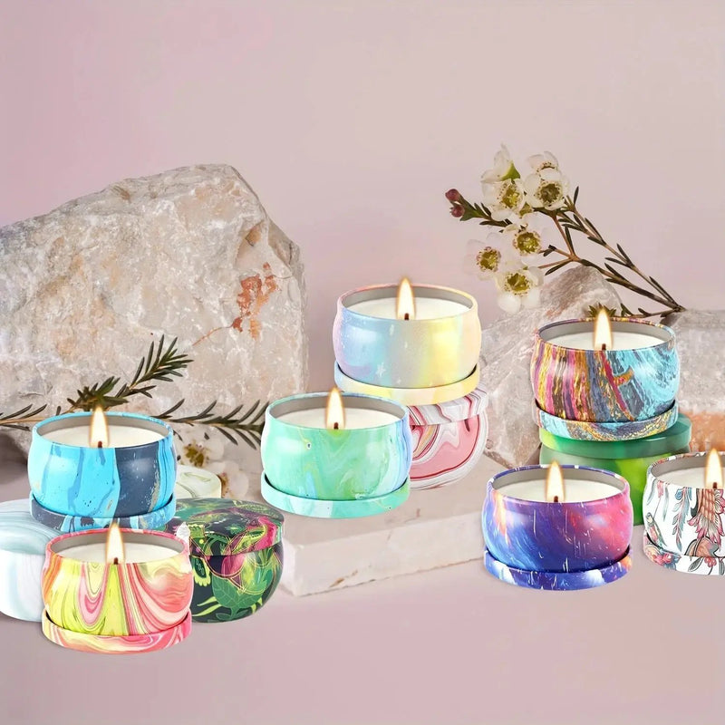 Candles - Smokeless Soy Wax Marble Scented by House Of Avana
