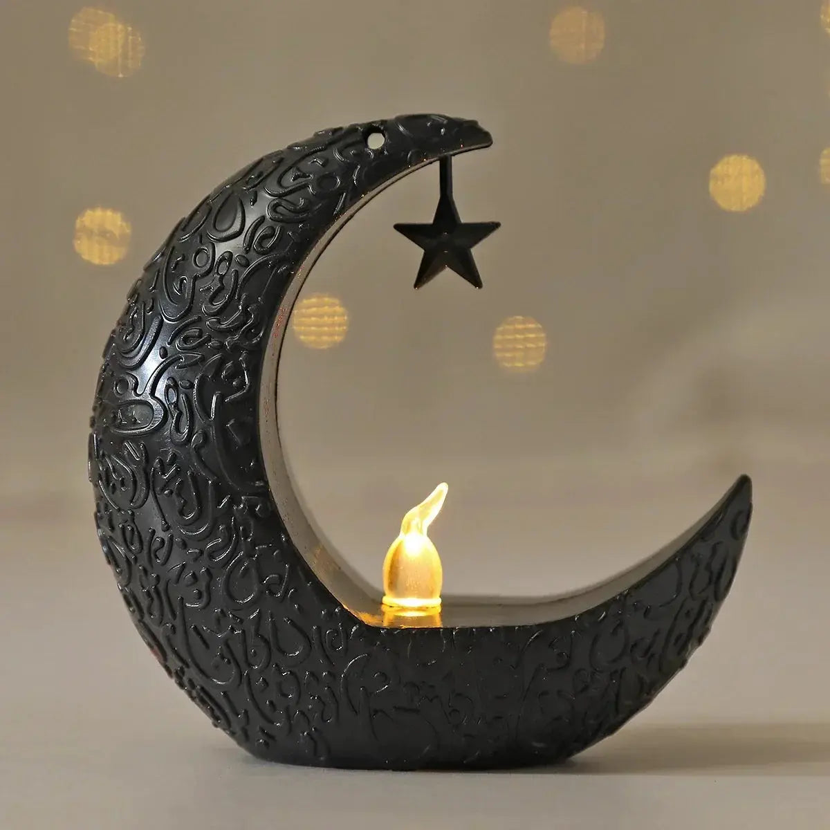 Candlestick - LED Star Moon Style White by House Of Avana