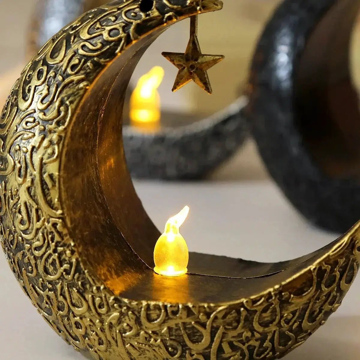 Candlestick - LED Star Moon Style White by House Of Avana