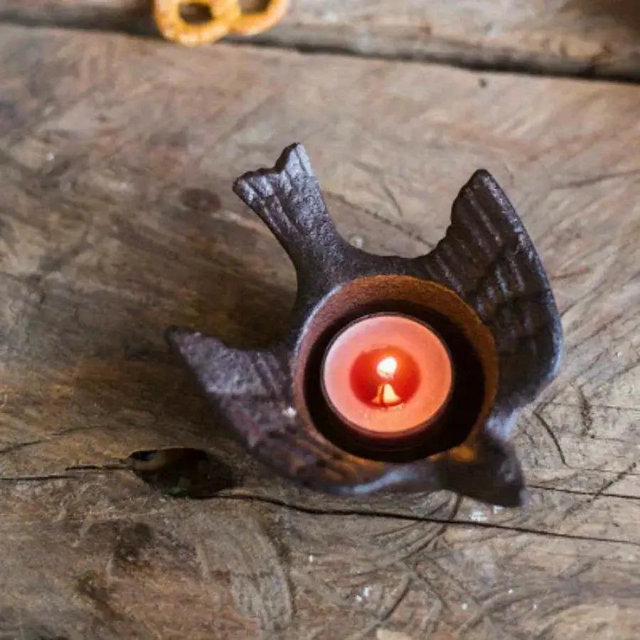Candlestick - Retro Cast Iron 2PCS by House Of Avana