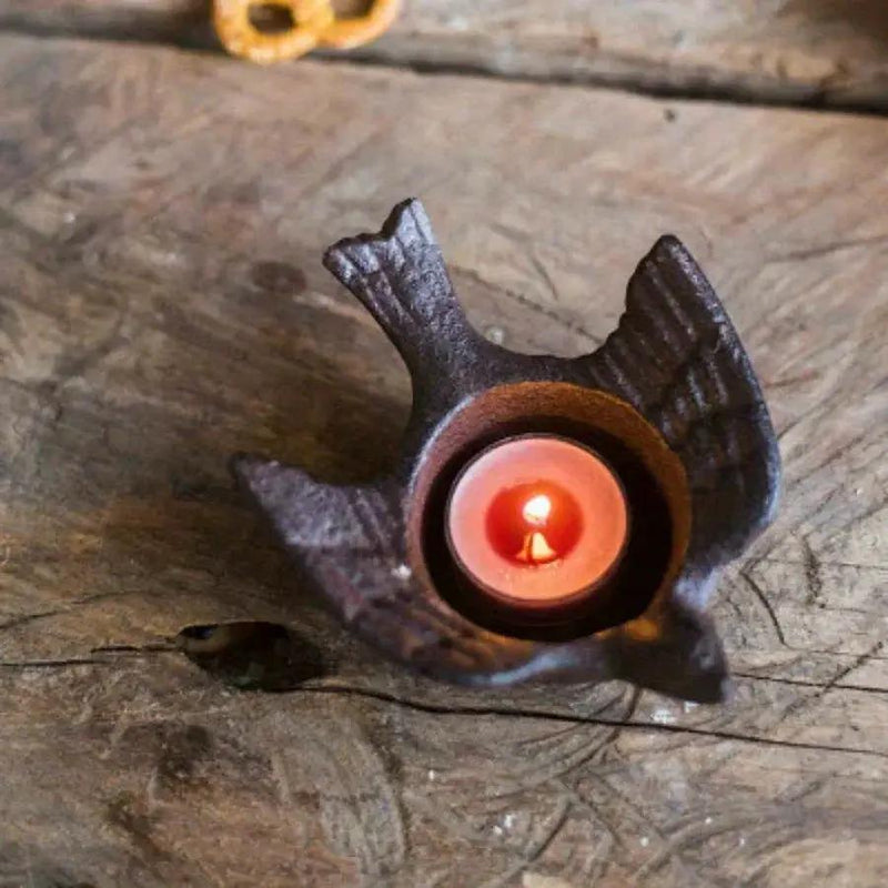 Candlestick - Retro Cast Iron 2PCS by House Of Avana