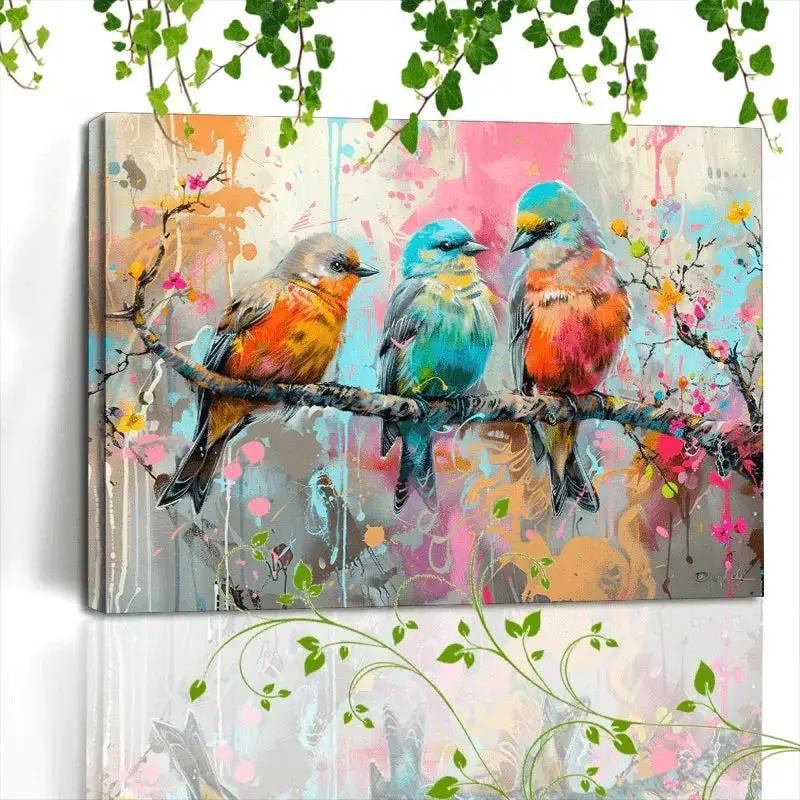 Canvas Painting - Artistic Wooden Colorful by House Of Avana