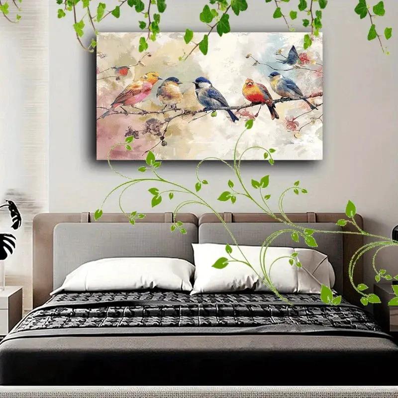 Canvas Painting - Colorful Wooden 1 by House Of Avana