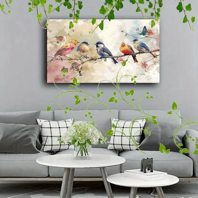 Canvas Painting - Colorful Wooden 1 by House Of Avana