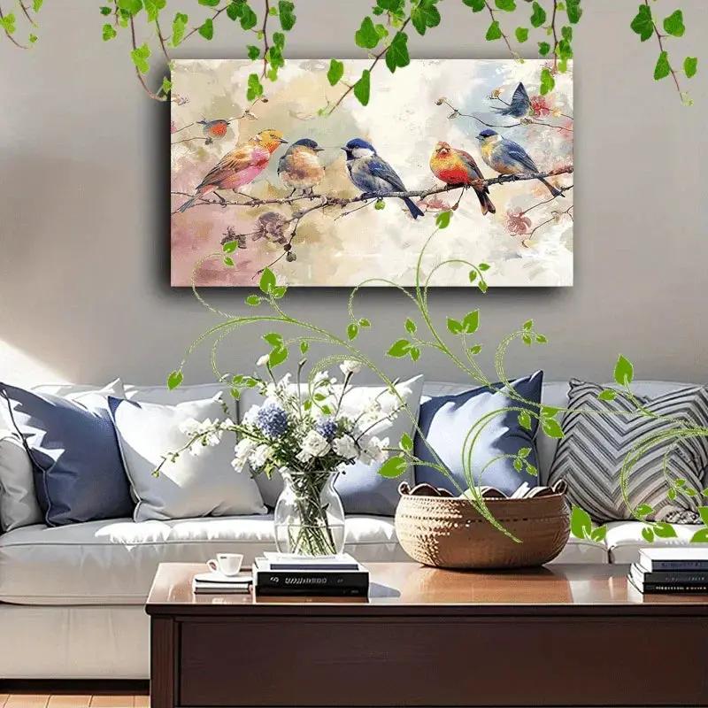 Canvas Painting - Colorful Wooden 1 by House Of Avana