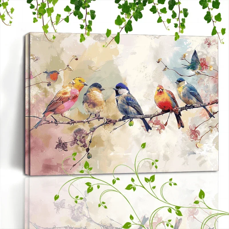 Canvas Painting - Colorful Wooden 1 by House Of Avana