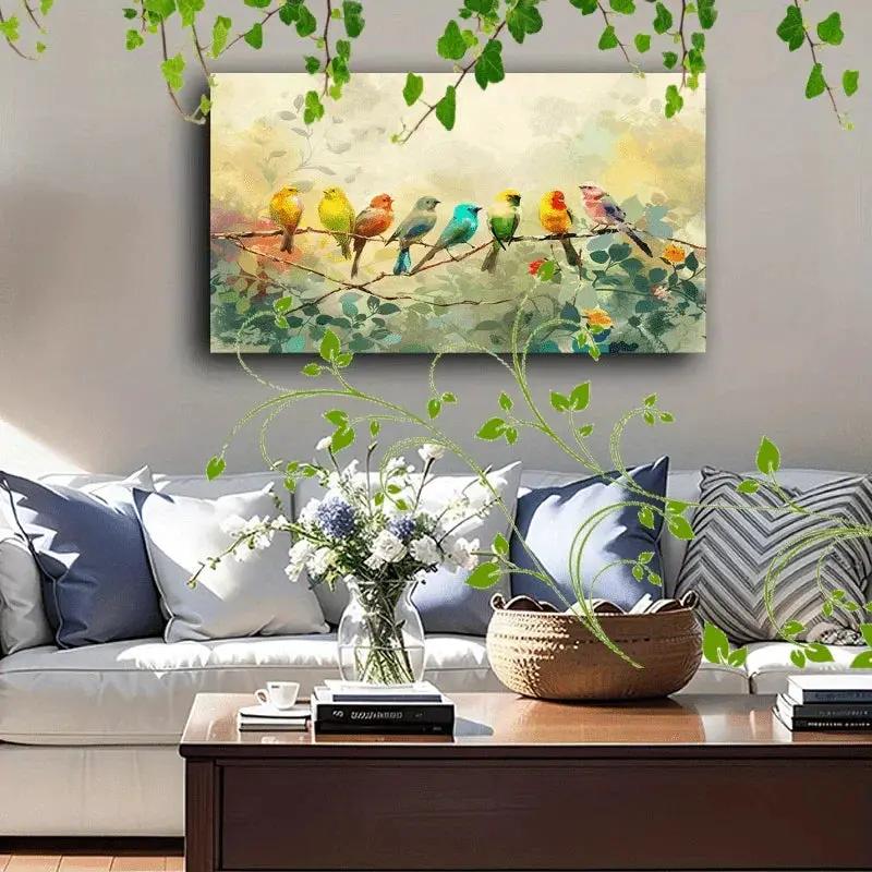 Canvas Painting - Colorful Wooden by House Of Avana