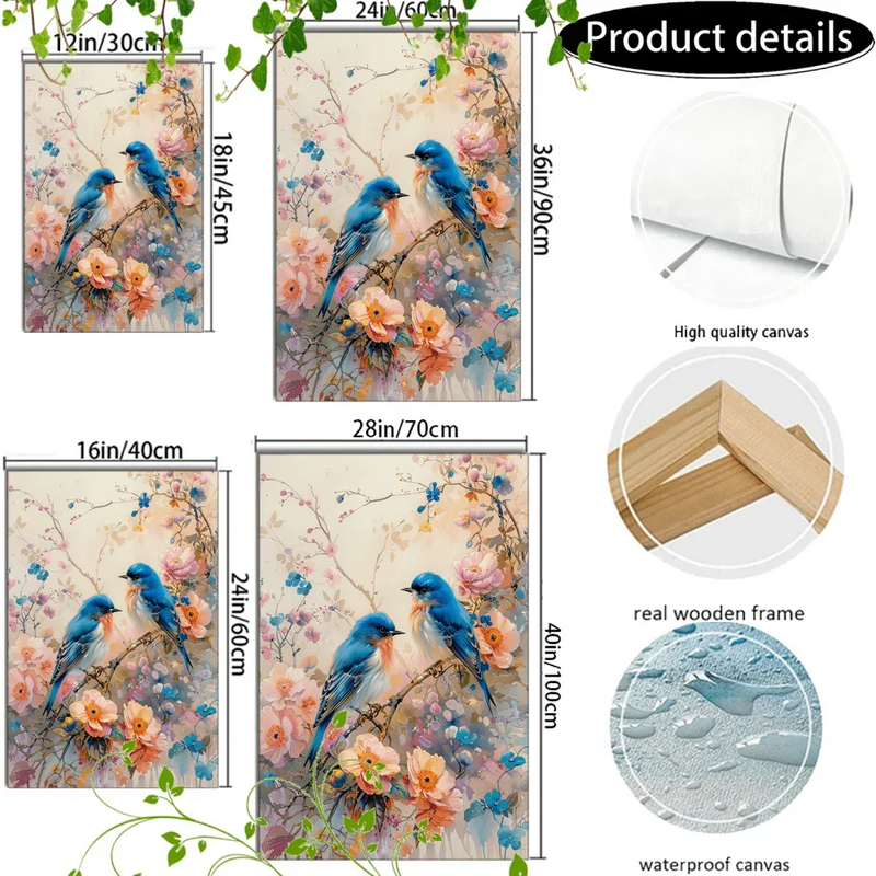 Canvas Painting - Floral Wooden by House Of Avana