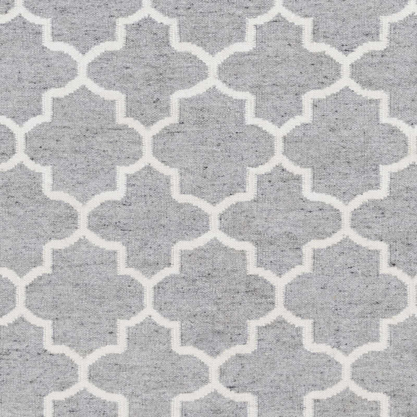 Cardin Charcoal Trellis Wool&Viscose Rug - Clearance by Boutique Rugs