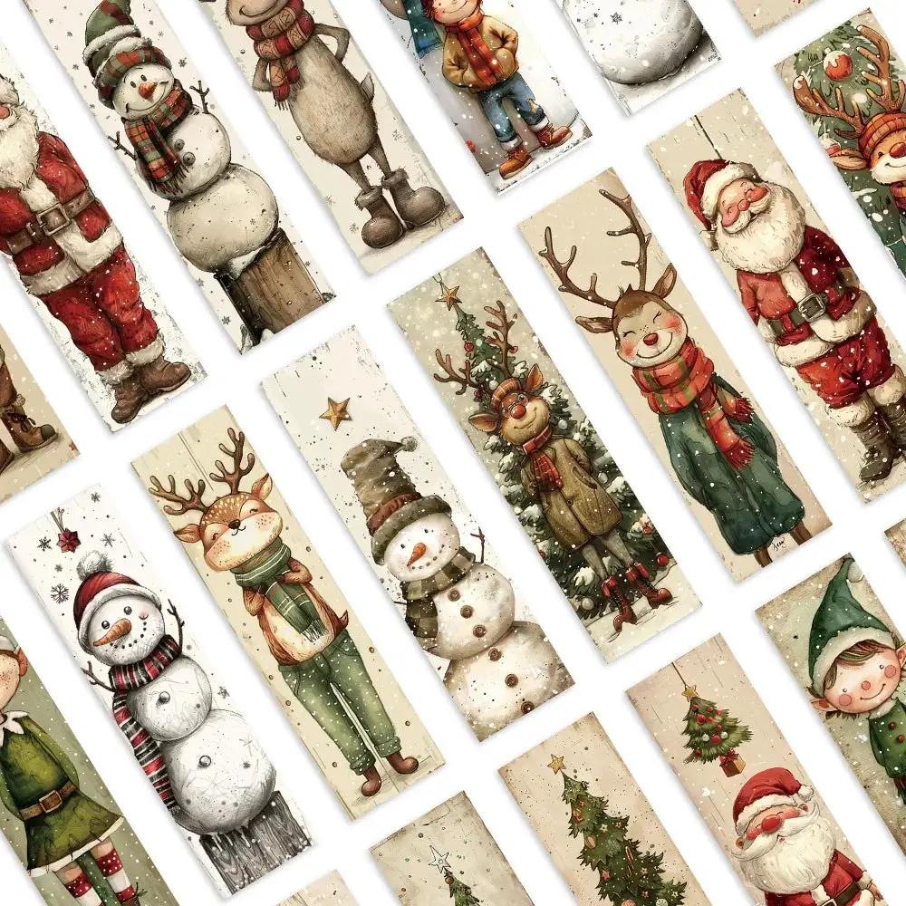 Cardboard Christmas Bookmarks Set with Student and Teacher Designs by House Of Avana