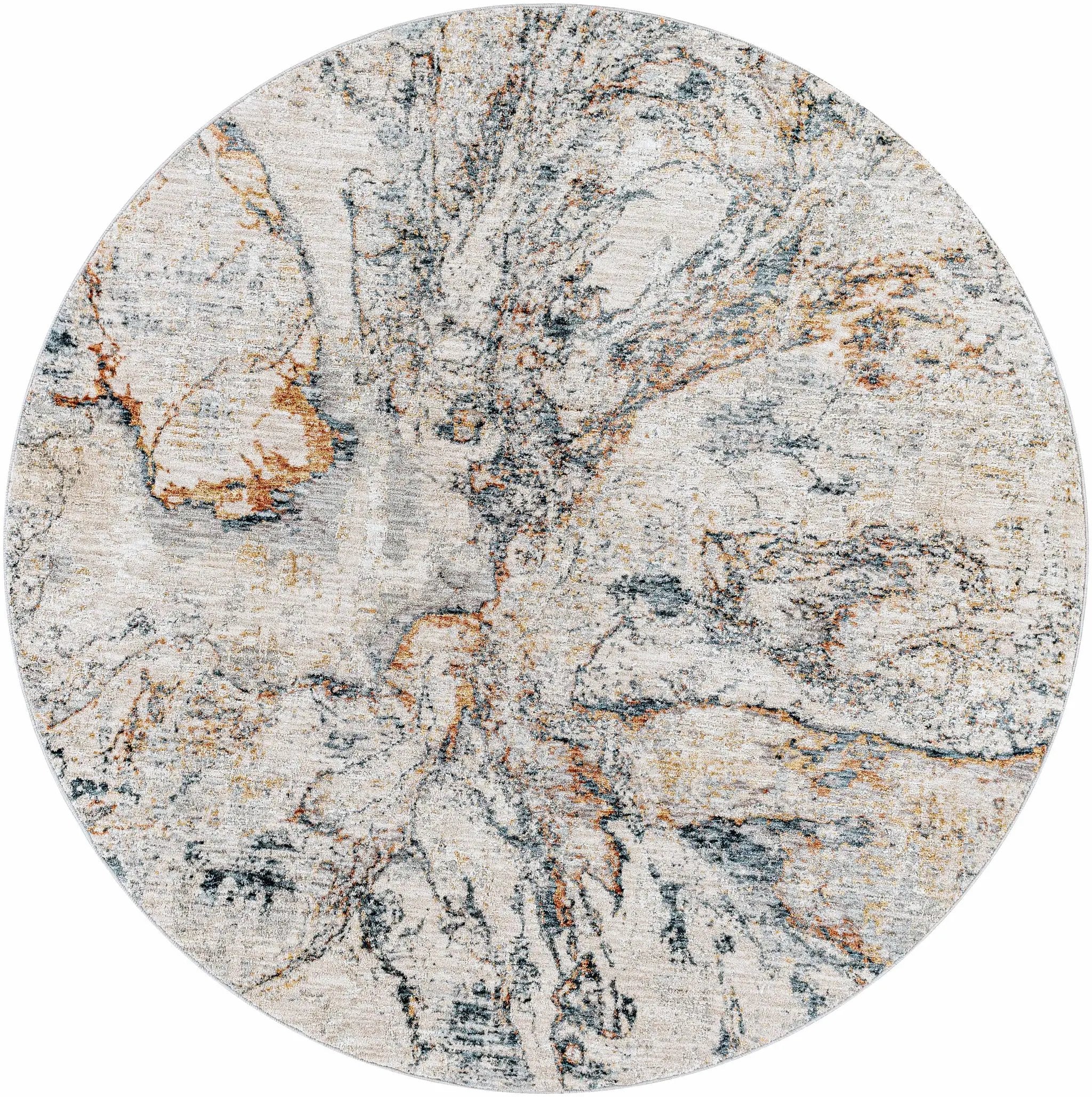 Cardup Beige Marble Rug by Boutique Rugs
