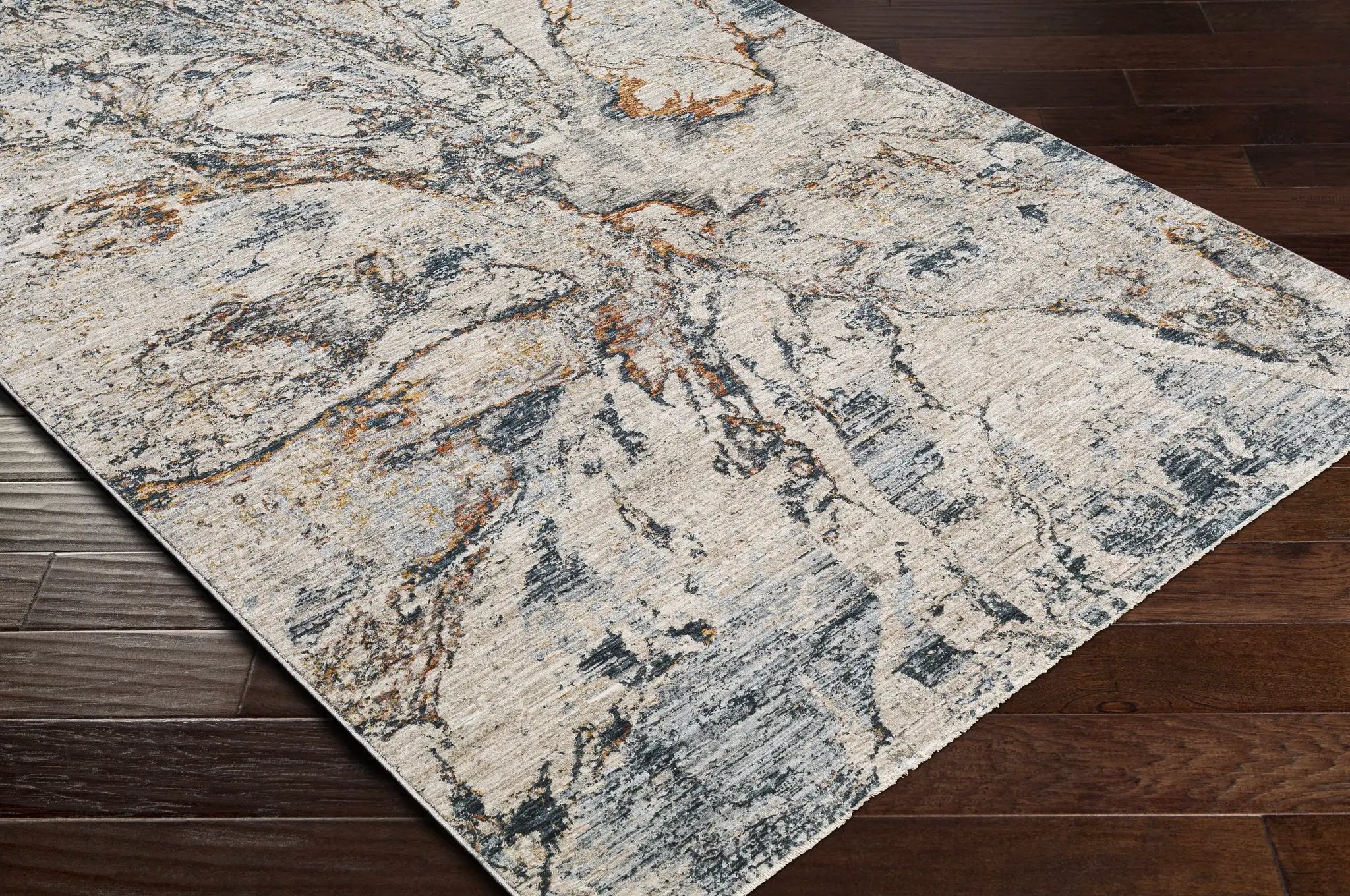 Cardup Beige Marble Rug by Boutique Rugs