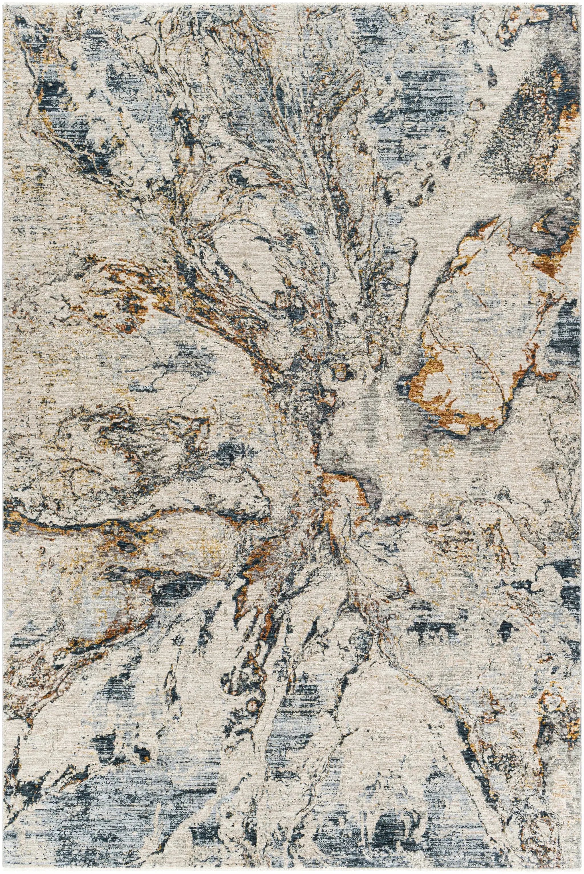Cardup Beige Marble Rug by Boutique Rugs