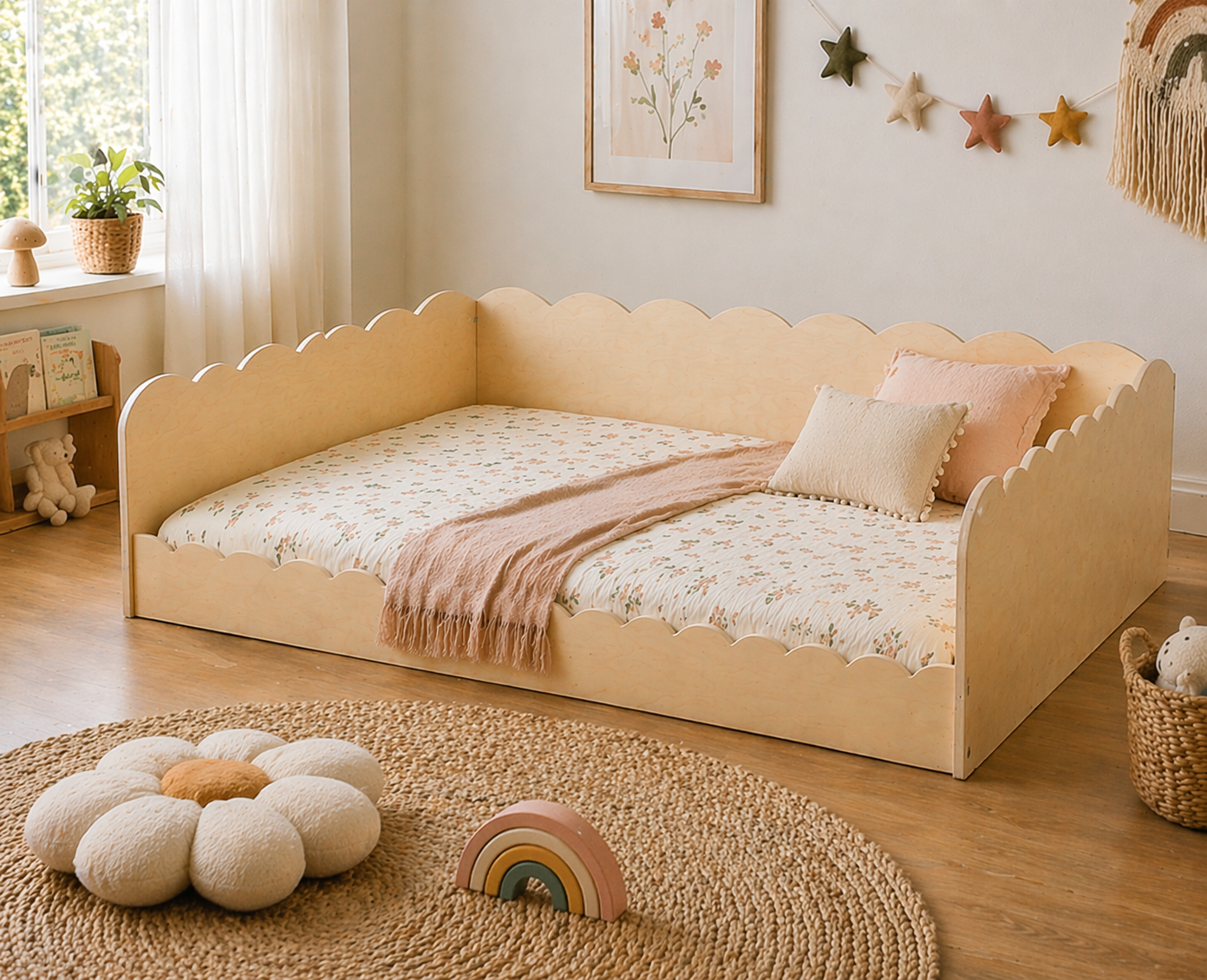 CARLIE- Scalloped Bed by Bush Acres