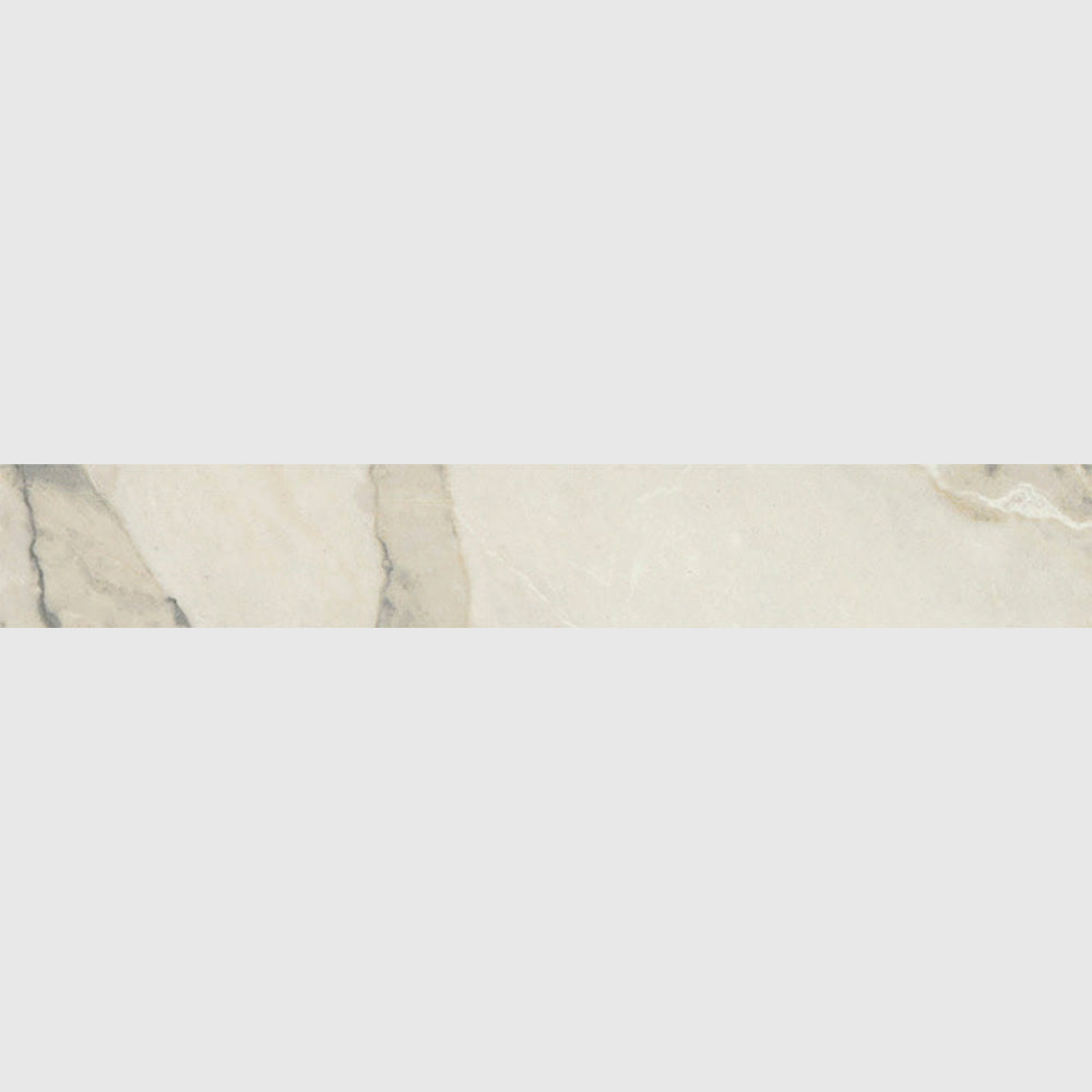 Carrara Arabescato Matte Bullnose Porcelain Moldings 4x24 Porcelain Matte 4x24 Moldings