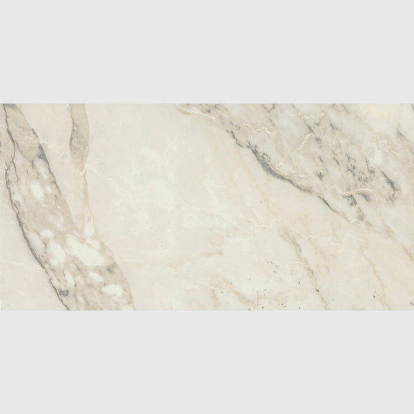 Carrara Arabescato Semi Gloss Porcelain Tiles 24x48