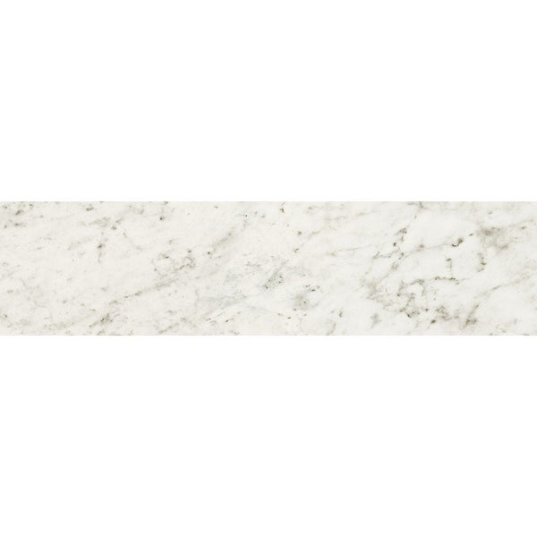 Carrara Blanco Polished Marble Look Porcelain Tiles 3x12