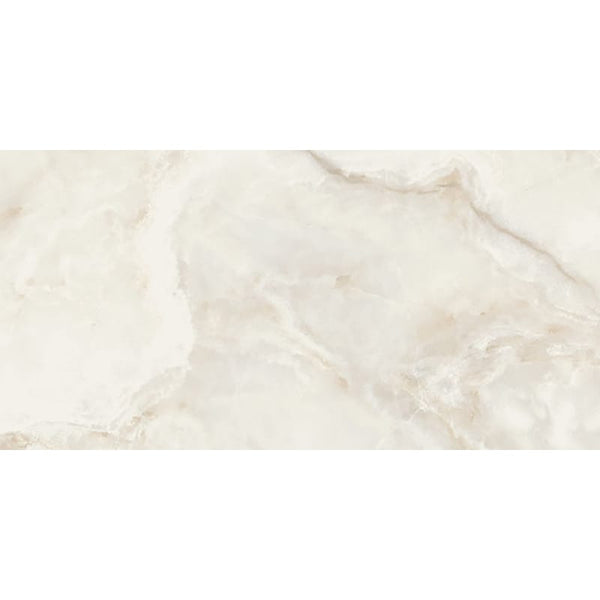 Carrara Onyx Grey Polished Marble Look Porcelain Tiles 12x24