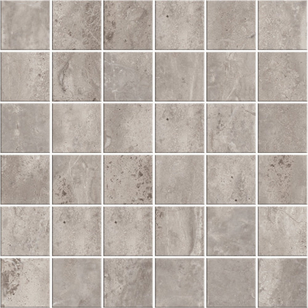 Carrara Select 2.0 Romano Greige Honed 2x2 Marble Look Porcelain Mosaics 12x12 mosaic sheet