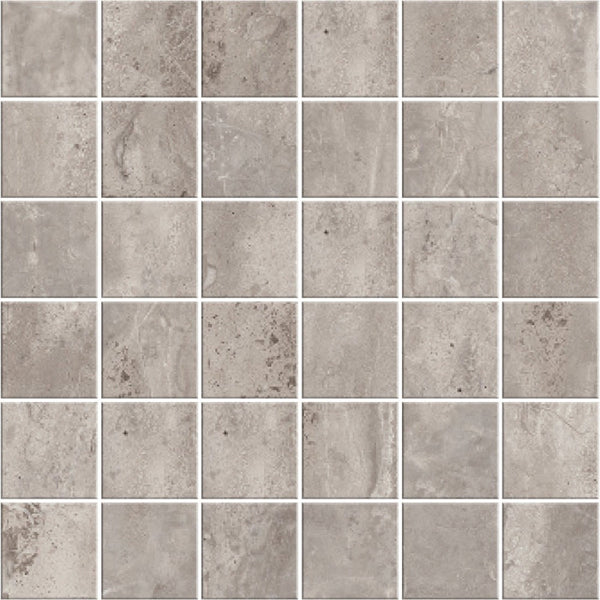 Carrara Select 2.0 Romano Greige Honed 2x2 Marble Look Porcelain Mosaics 12x12