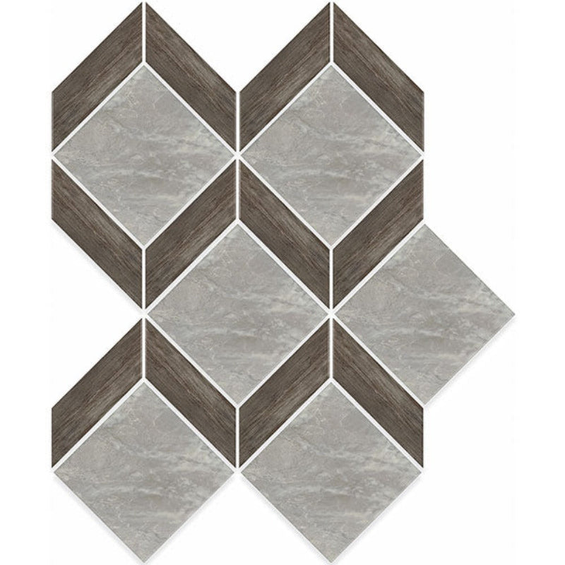 Carrara Select Blu Honed Tiziano Marble Look Porcelain Mosaics 10x12 mosaic sheet
