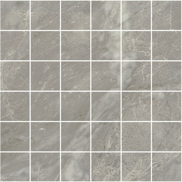 Carrara Select Blu Polished 2x2 Marble Look Porcelain Mosaics 12x12