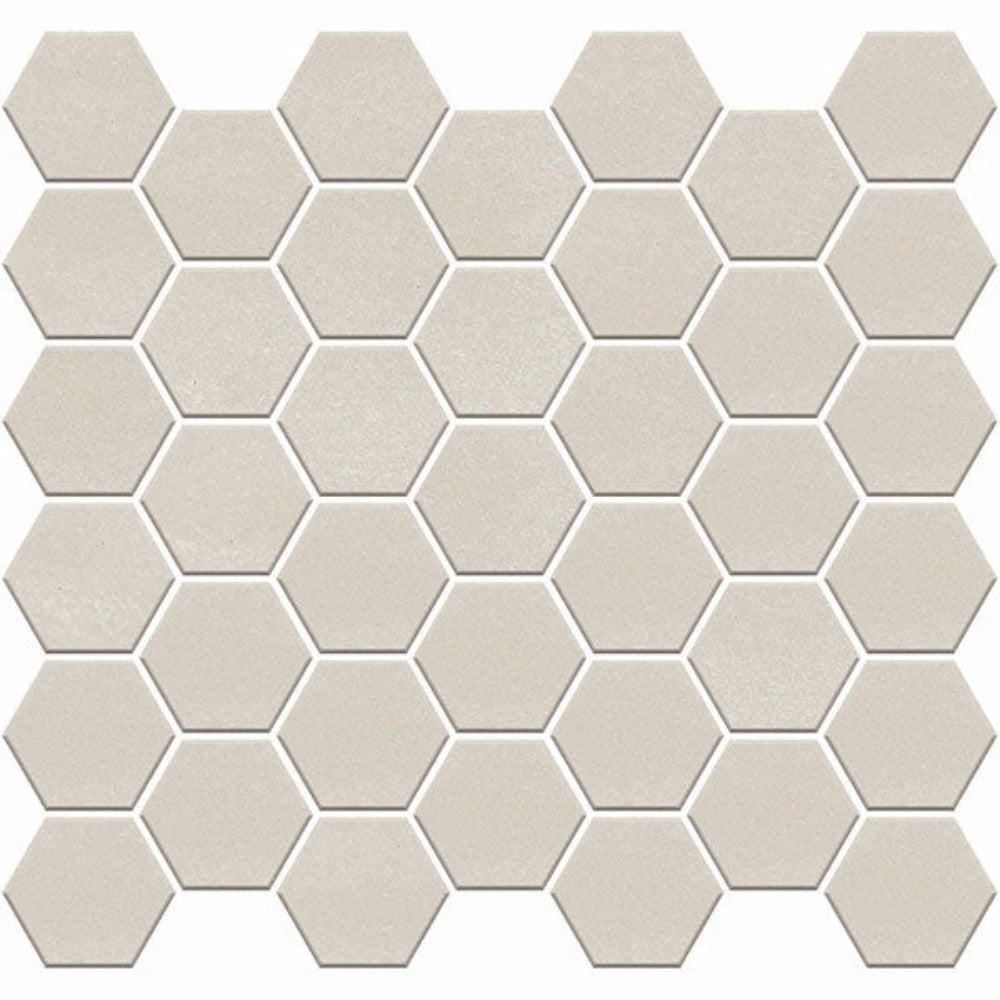 Carrara Select Gioia Honed 2x2 Hexagon Marble Look Porcelain Mosaics 12x12 mosaic sheet