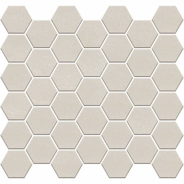 Carrara Select Gioia Honed 2x2 Hexagon Marble Look Porcelain Mosaics 12x12