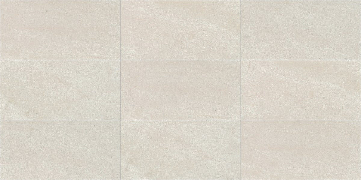 Carrara Select Gioia Honed Marble Look Bullnose Porcelain Trim 4x24, several pieces laid together