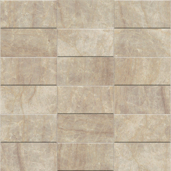 Carrara Select Paonazzo Honed Demetra Marble Look Porcelain Mosaics 12x12