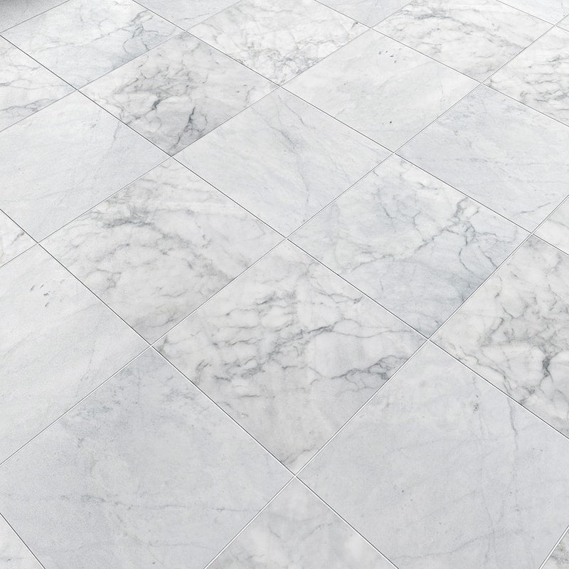 Carrara T Honed Marble Tiles 12x12 Marble Honed 12x12 Tiles — 2
