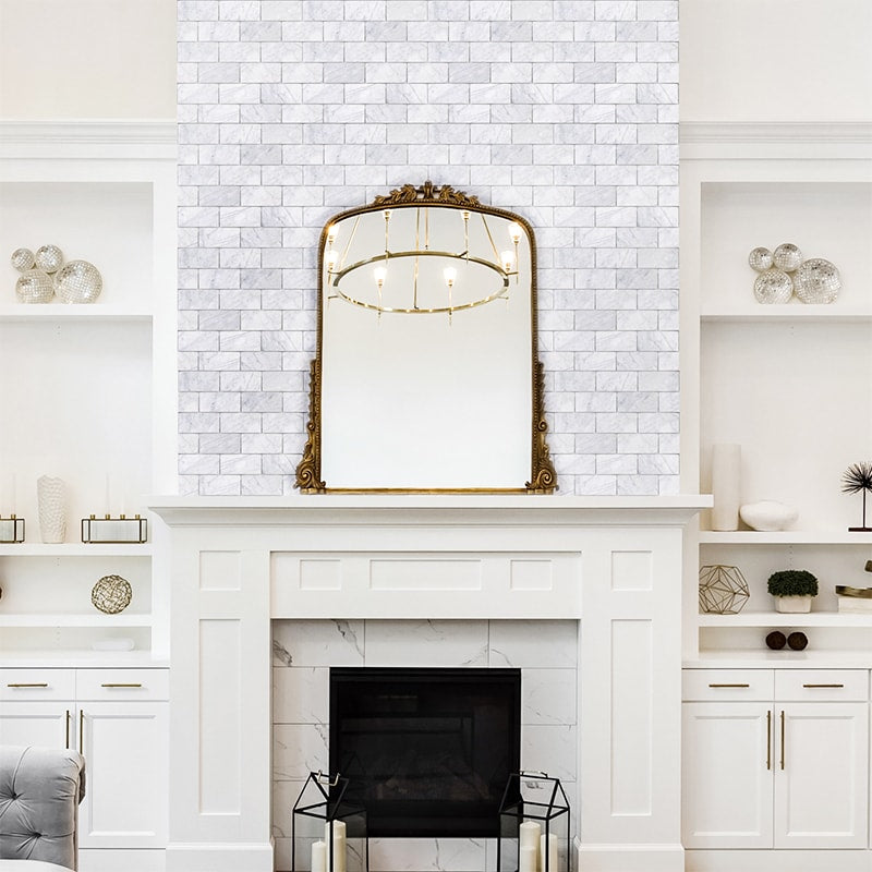 Carrara T Honed Marble Tiles 2 3/4x5 1/2 Marble Honed 3x12 Tiles — 3