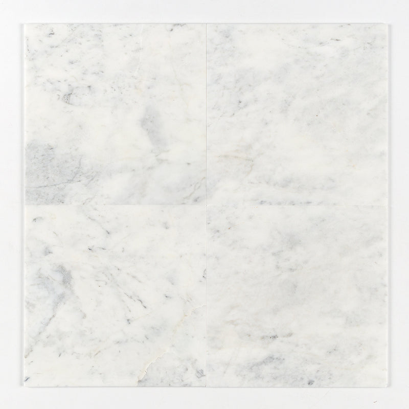 Carrara T Honed Marble Tiles 18x18 Marble Honed 18x18 Tiles — 1