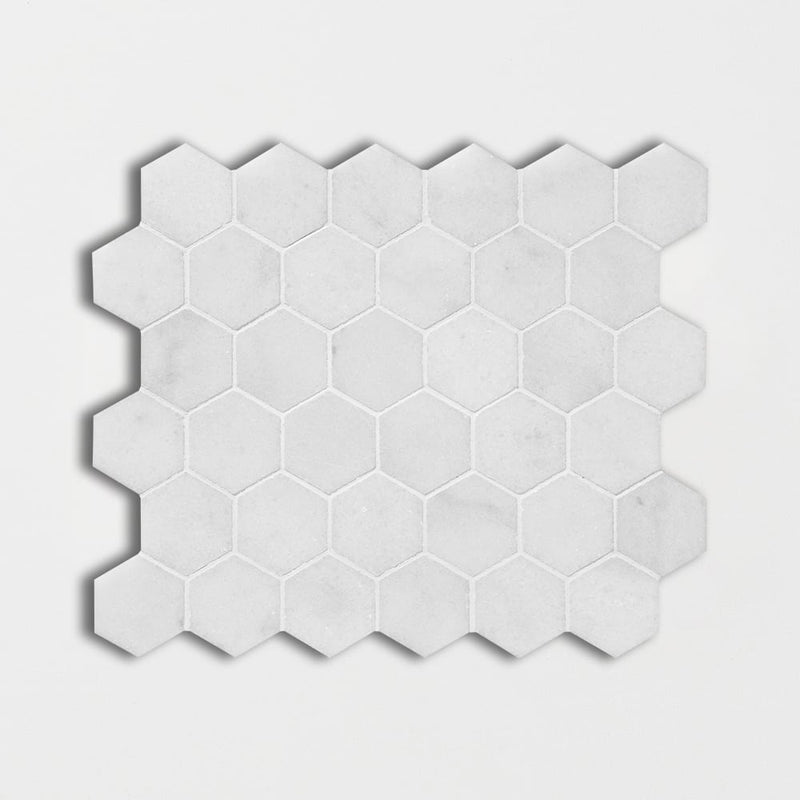 Carrara T Polished Hexagon Marble Mosaics 10 3/8x12 Marble Polished 12x12 Mosaics