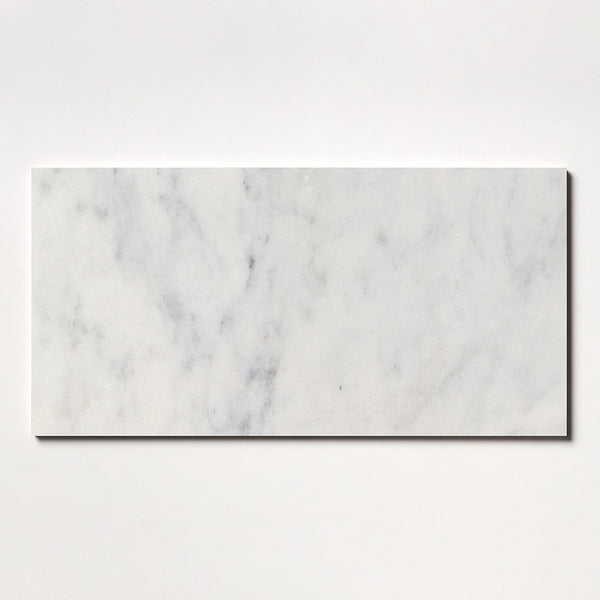 Carrara T Polished Marble Tiles 12x24
