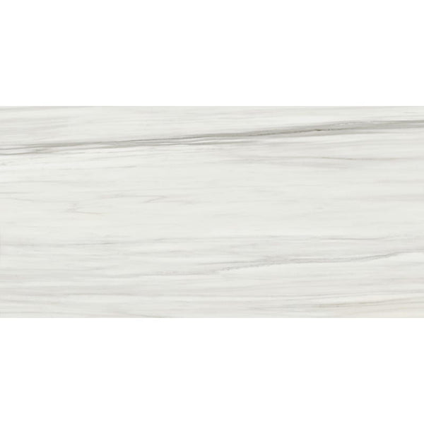 Carrara Zebrino Polished Marble Look Porcelain Tiles 12x24