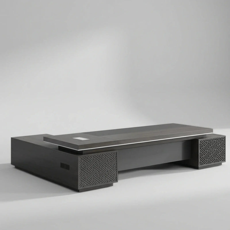 Caspian · Modern L-Shaped Executive Desk by Arc Grove
