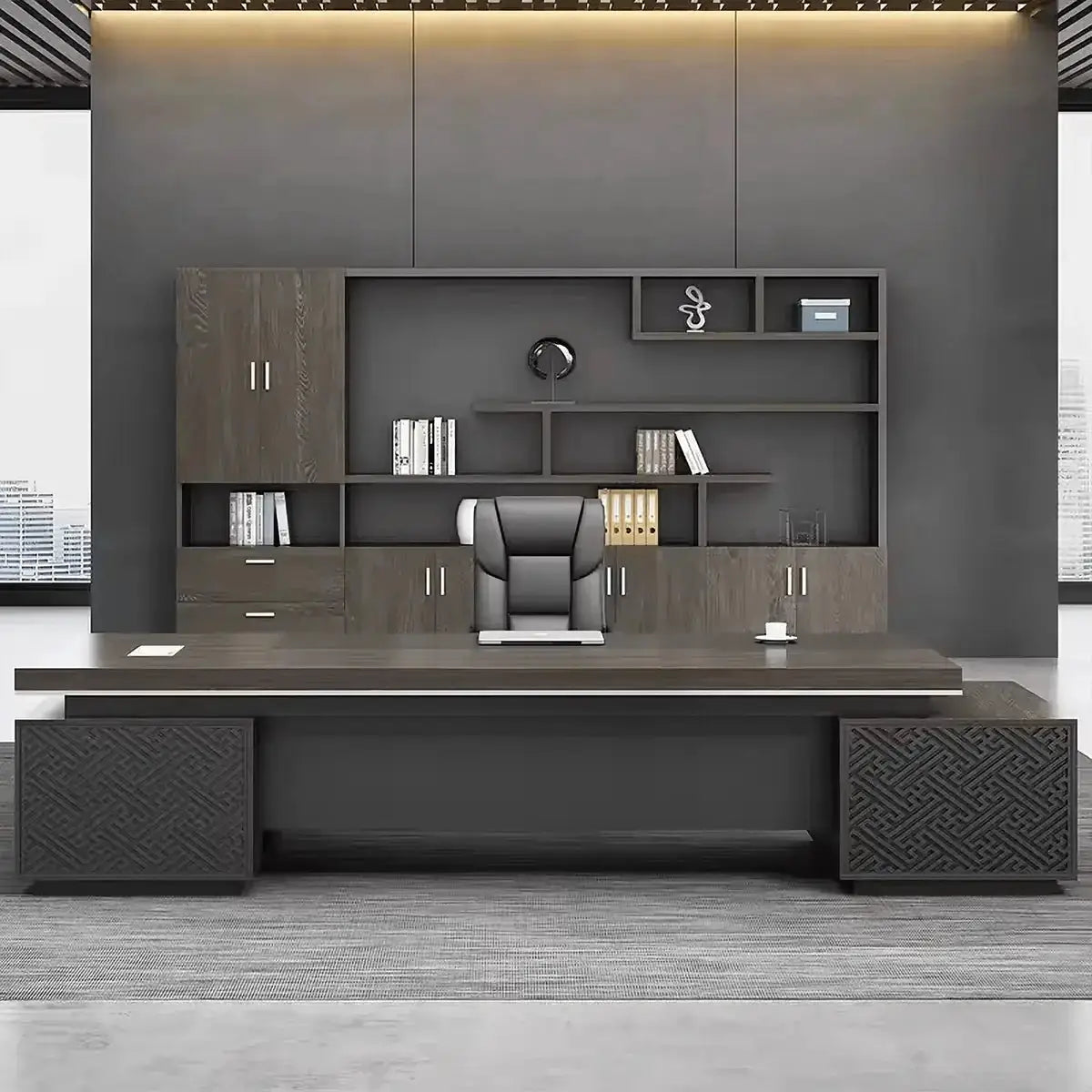 Caspian · Modern L-Shaped Executive Desk by Arc Grove