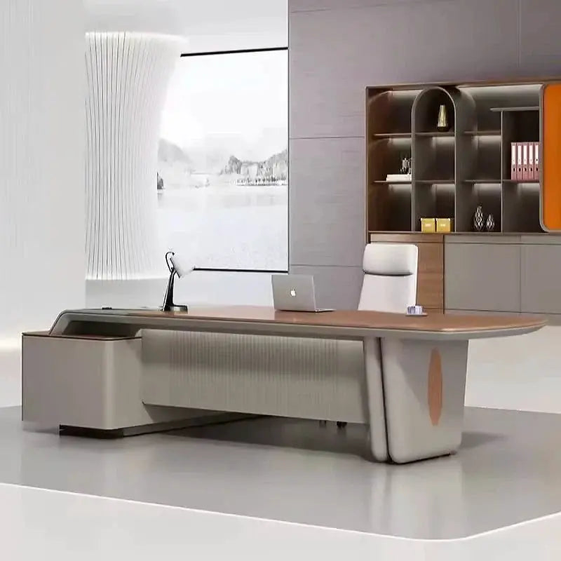 Caster · Modern L-Shaped Executive Desk by Arc Grove