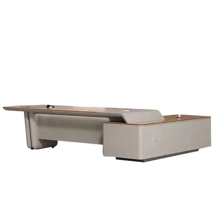 Caster · Modern L-Shaped Executive Desk by Arc Grove